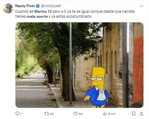 martes 13, viernes 13, mala suerte